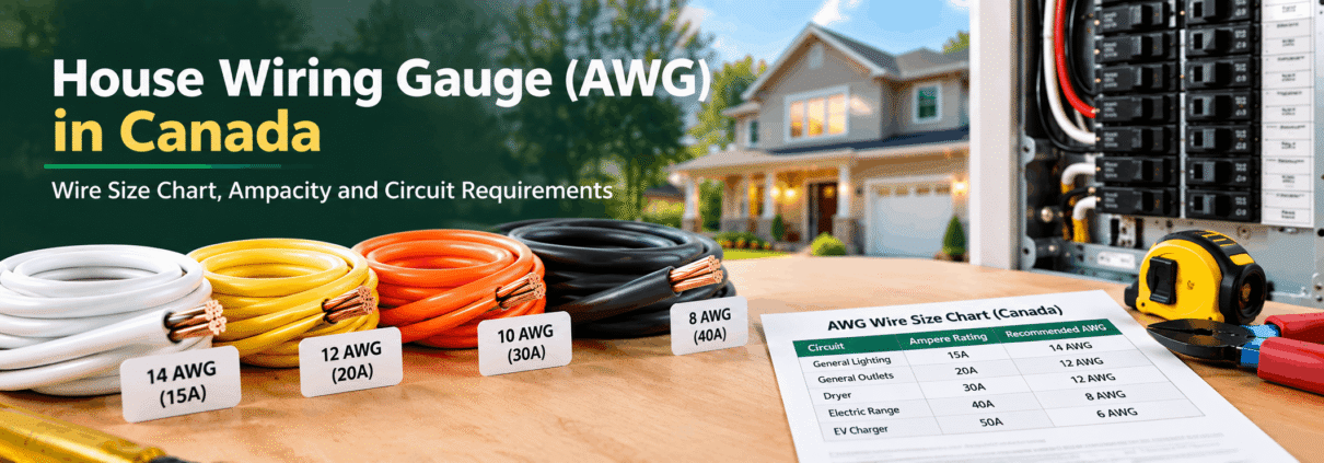 house wiring gauge Canada